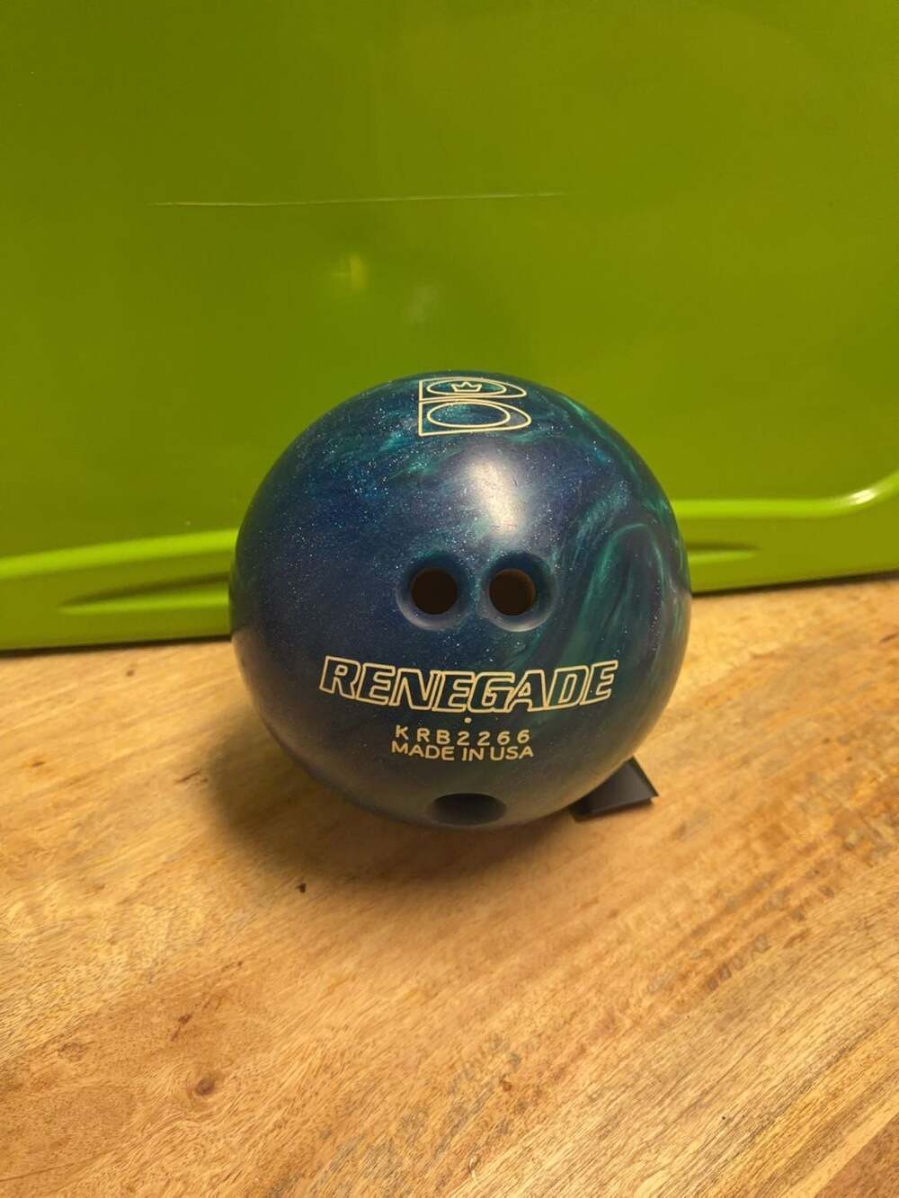Brunswick Renegade Bowling Ball Blue Green Swirl